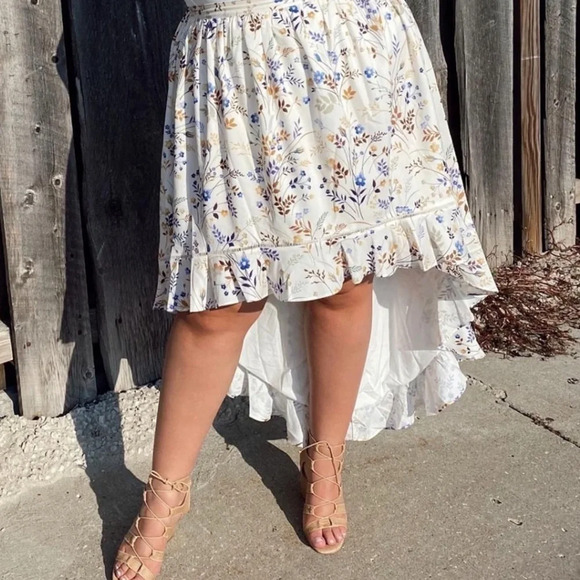 “By Egries” “Zadia”  skirt shorter front longer bag size M NWT stunning boho - Picture 11 of 11